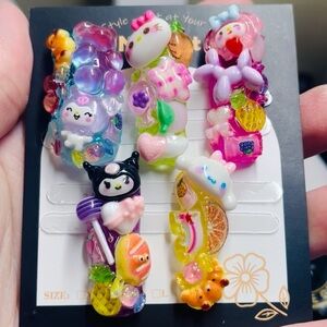 Cute Kawaii Hello Kitty and Friends junk nails press on